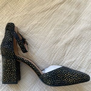 NEW Madewell Black and Gold Pumps - Size:8.5